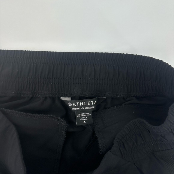 Athleta Womens Brooklyn Jogger Pants Size 4 Black Athletic Gym Running‎ - Picture 7 of 12